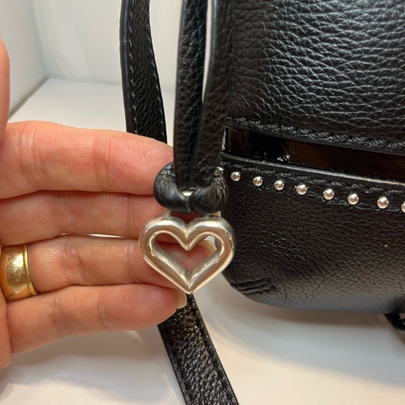 Brighton Black Crossbody Bag with Silver Details - Picture 3 of 9
